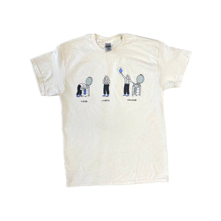 Molly Anne Bishop - Wholesale Screen Printed T-Shirt - Women's - Load, Stress, Unload Tee