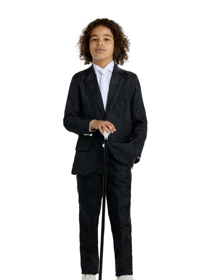 BOYS Gangster Pinstripe Black for wholesale by Oppo Merchandise Group B.V.