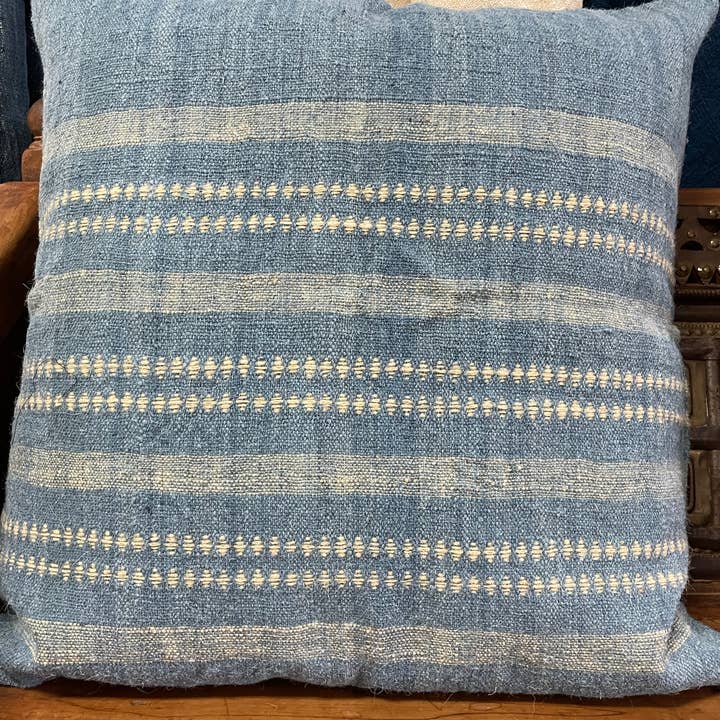 Sanj Stripe Kutch Decorative Wool Pillow Cover for wholesale by Alamwar