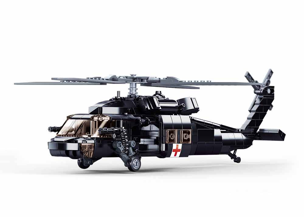 Sluban North America - Vente Kit de construction de jouet – enfant - Hélicoptère Militaire US Black Hawk UH-60 692 Pièces - M38-B10123