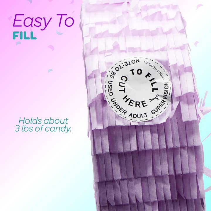 4E's Novelty - Wholesale Party Sign/Banner - Mermaid piñata: Sparkling Under the Sea Birthday Party Decorations, Perfect piñatas for Birthday Girl’s Celebration4