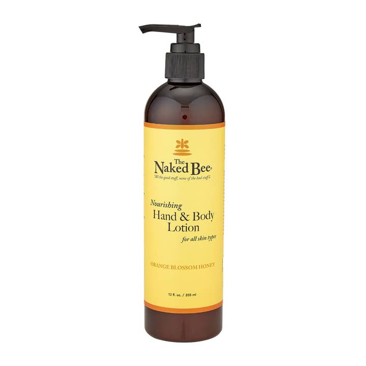 12 oz. Orange Blossom Honey Hand & Body Lotion for wholesale by The Naked Bee