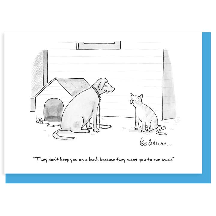 They Want You to Run Away - Nelson Line Cartoon Card for wholesale by Nelson Line