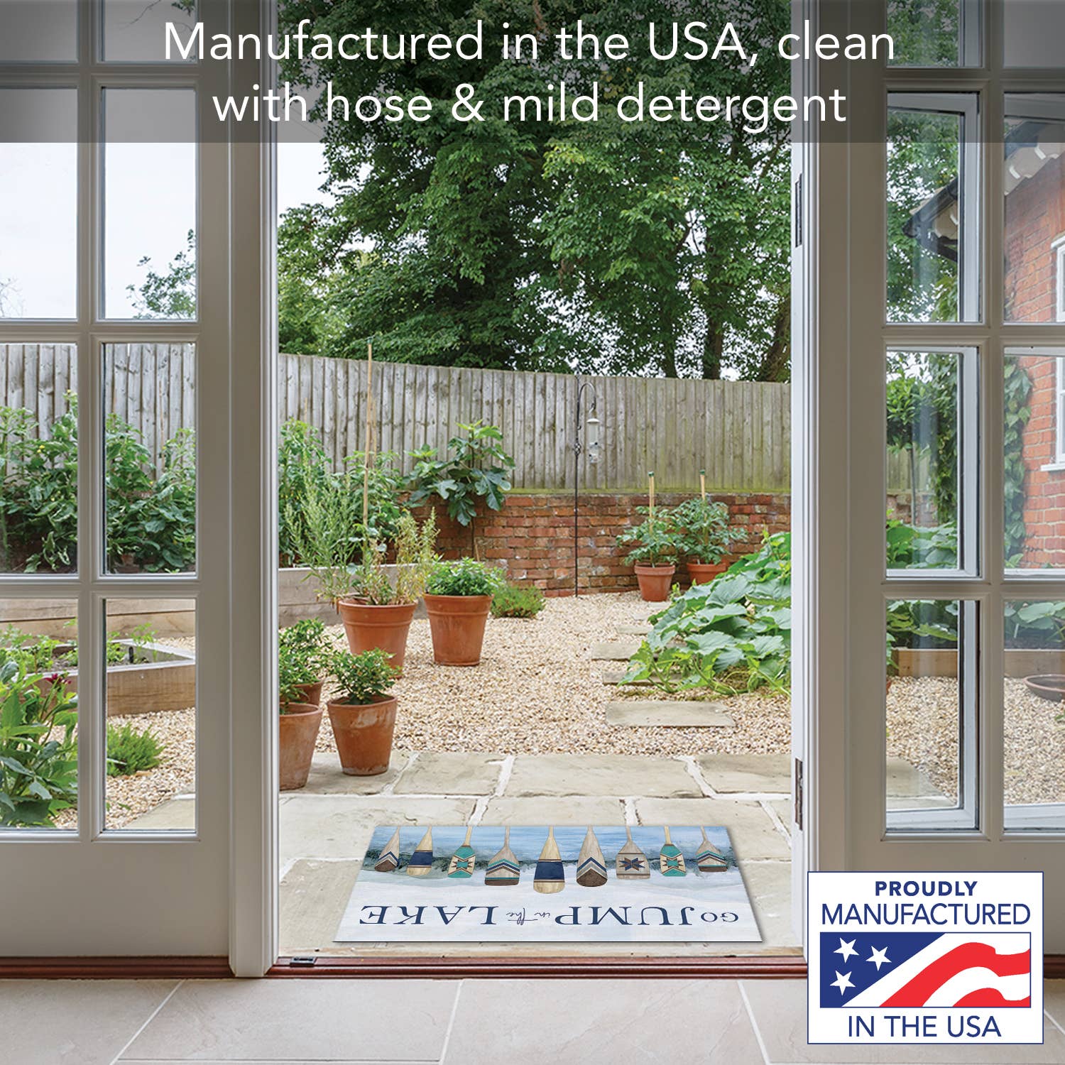 CounterArt/Highland Home/Thirstystone - Wholesale Door Mat - "Jump In The Lake" Indoor/Outdoor Entryway Floor Mat1