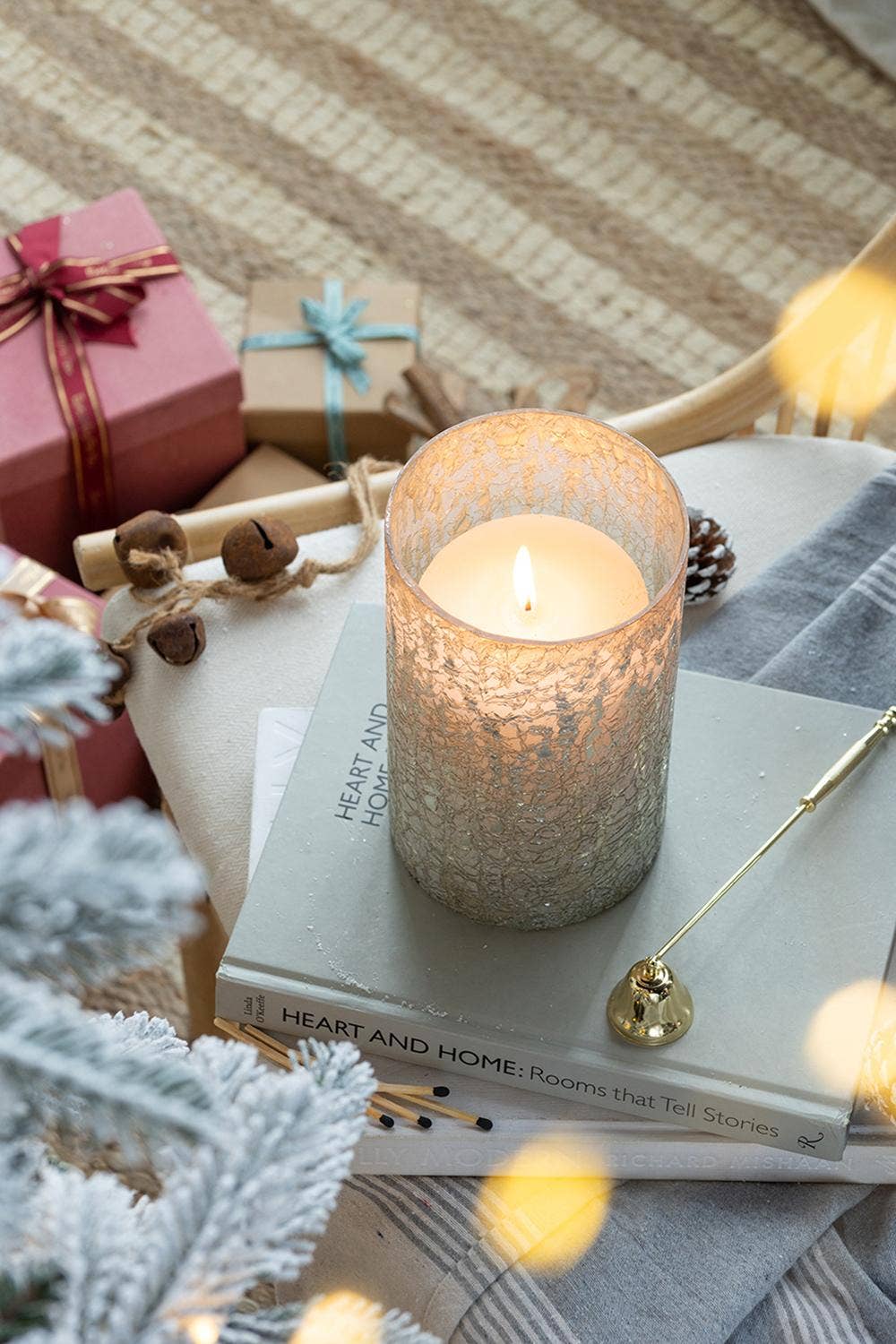 A&B Home Group Inc. - Wholesale Candle Holder - D5x8.8" Mercury Glass Candle Holder3