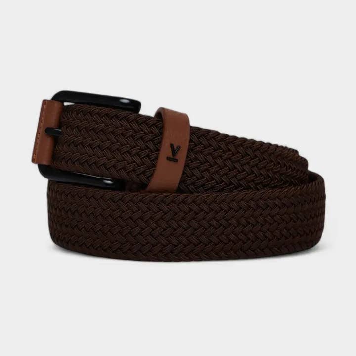 Ceinture tressée marron pour homme Votch – Ceintures véganes et durables pour la vente par Votch