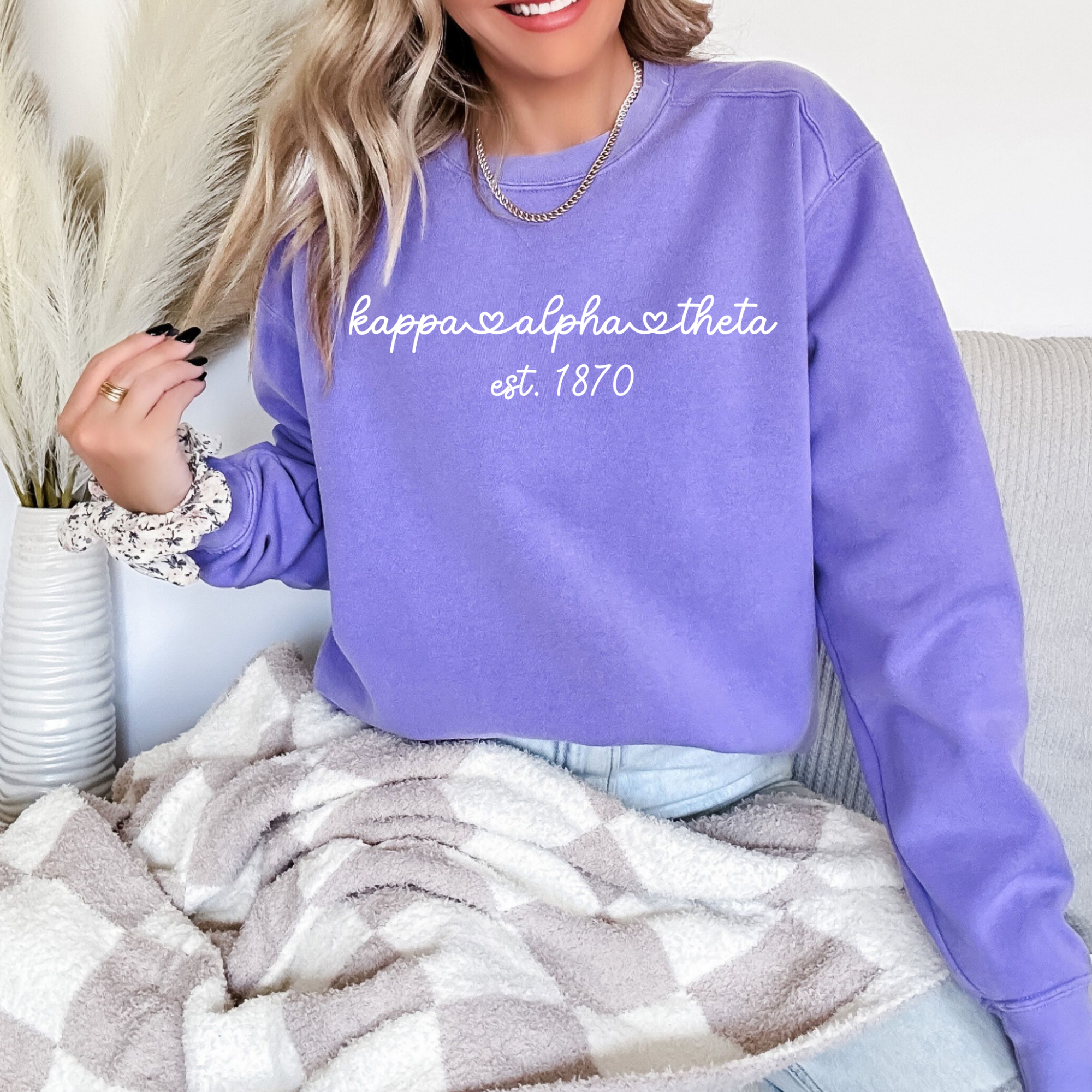 Golden Sol Collective – wholesale Sweatshirt med tryck - Dam – Kappa Alpha Theta Sorority-tröja3