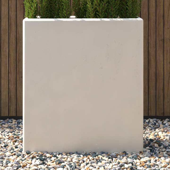 Fioriera rettangolare in fibra di cardo e argilla MGO per la casa per la vendita all'ingrosso da parte di LeisureMod