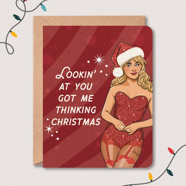 Sab NS Christmas Card for wholesale by Little Willow