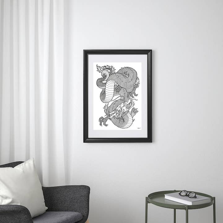 Robin Good Art & Design - Wholesale Art Print - Ten Thousand Ink Drawing - Framed1