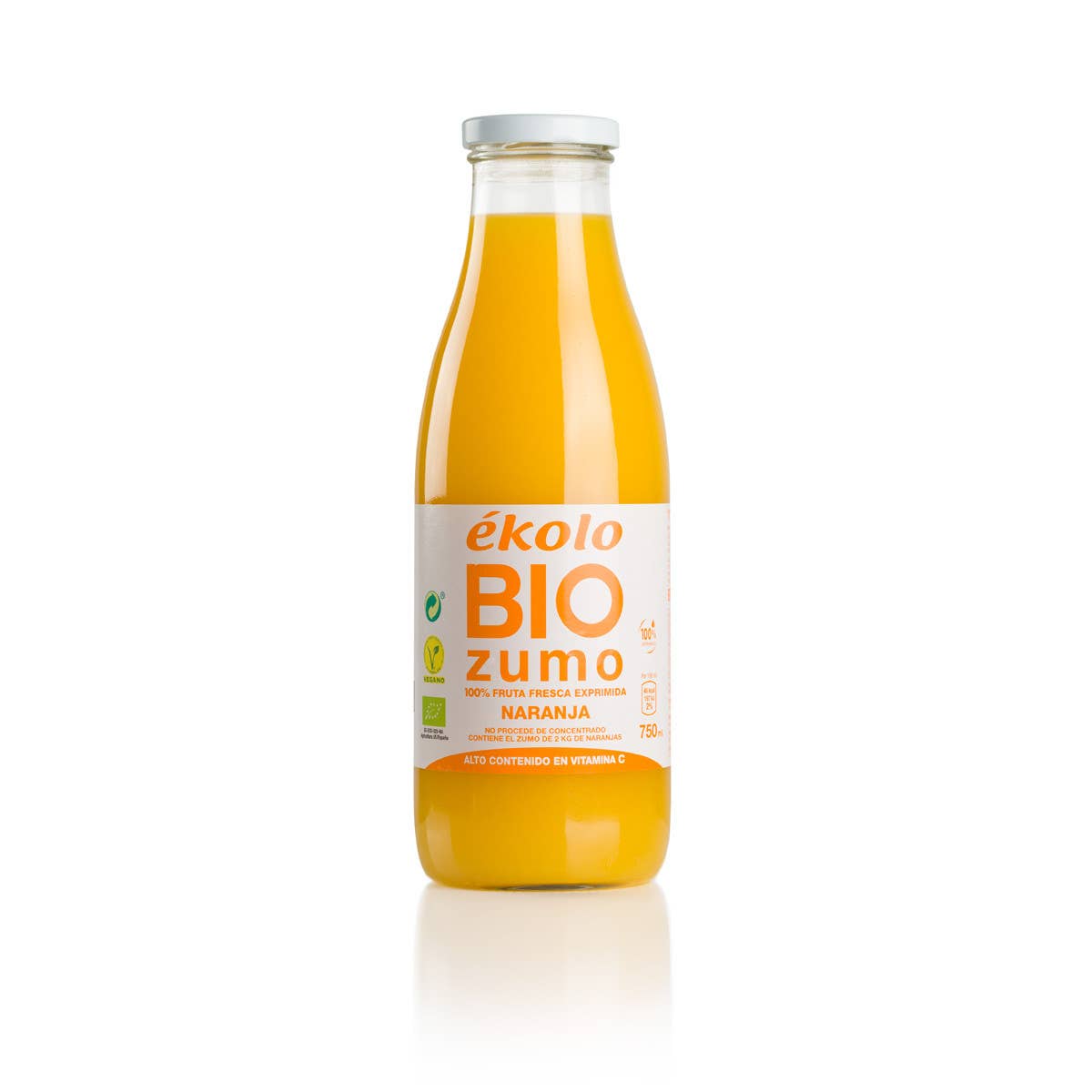 ekolo – Engroshandel Frugtjuice – Økologisk appelsinjuice, 100 % friskpresset, 6 stk. x 750 ml3
