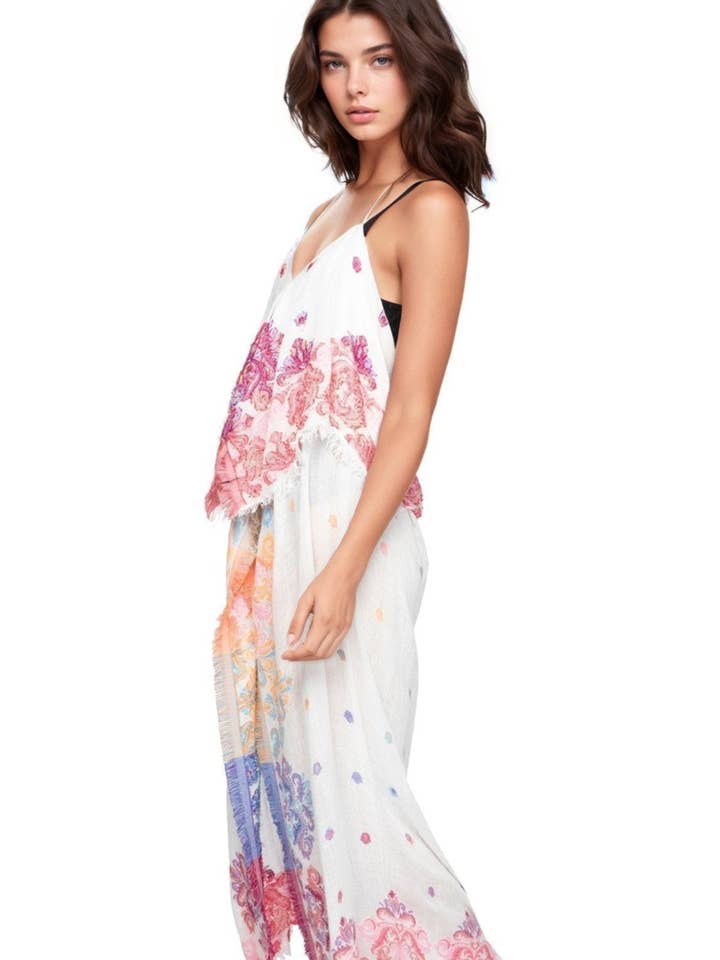 Vestido de Verão Coastal em Tecido Jacquard Whole Lotta Love por atacado de Subtle Luxury