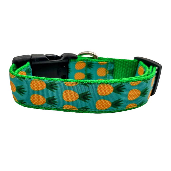 Pineapple Dog Collar for wholesale by Shelby's Squad