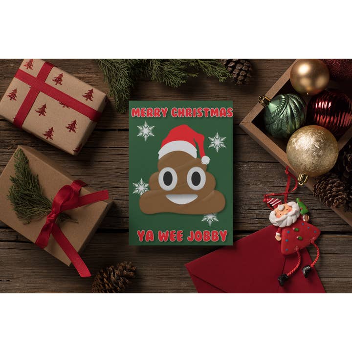 Skotsk julekort - Jobby for engroshandel hos Brave Scottish Gifts