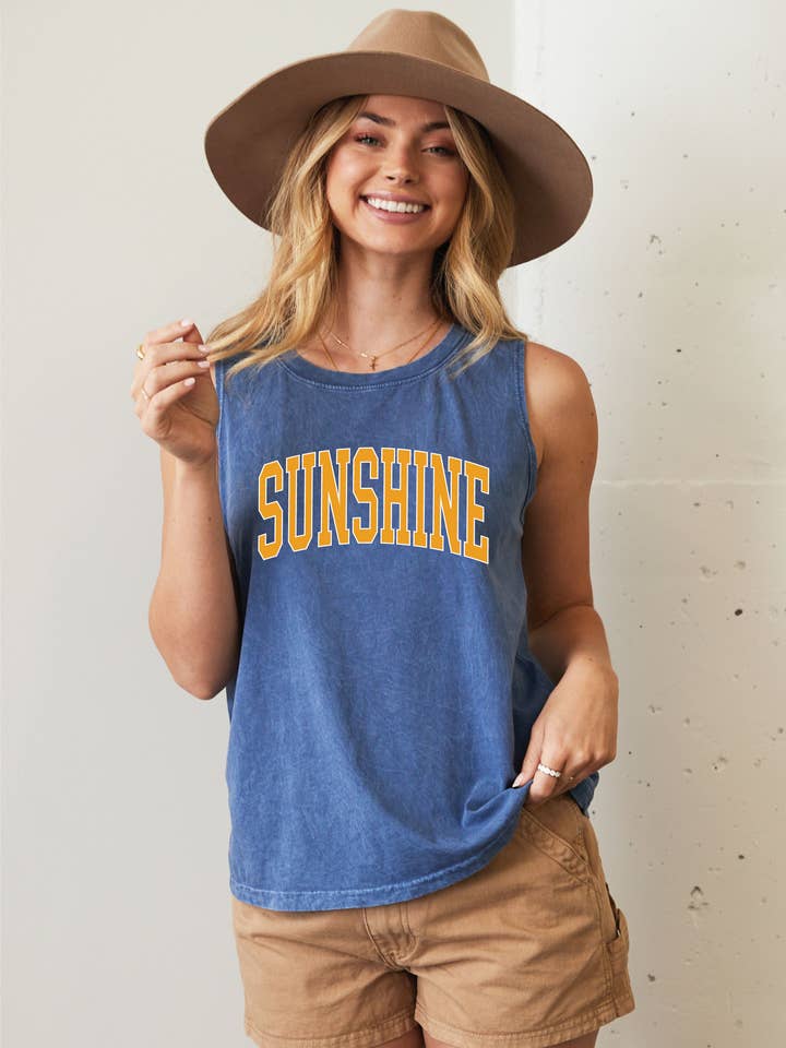 Canotta SUNSHINE Mineral Graphic per la vendita all'ingrosso da parte di OAT COLLECTIVE