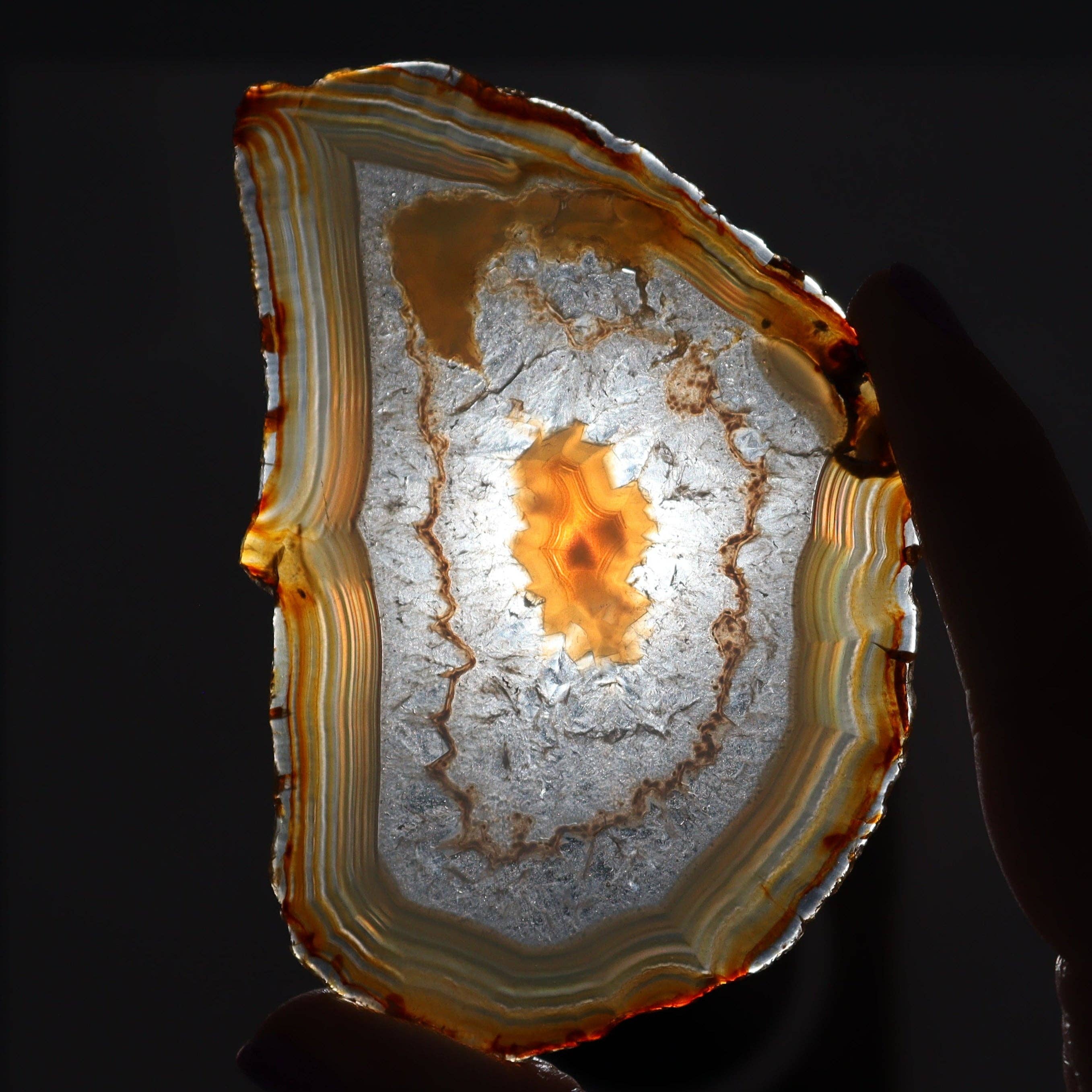 Mi Esperanza Minerals – wholesale Spiritual stone/crystal – Iris Agate Slices Set of 62