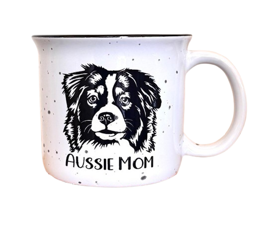 SHY Designs, LLC - Wholesale Coffee Mug - Aussie Mom Campfire Mug - Dog Mom Mug0