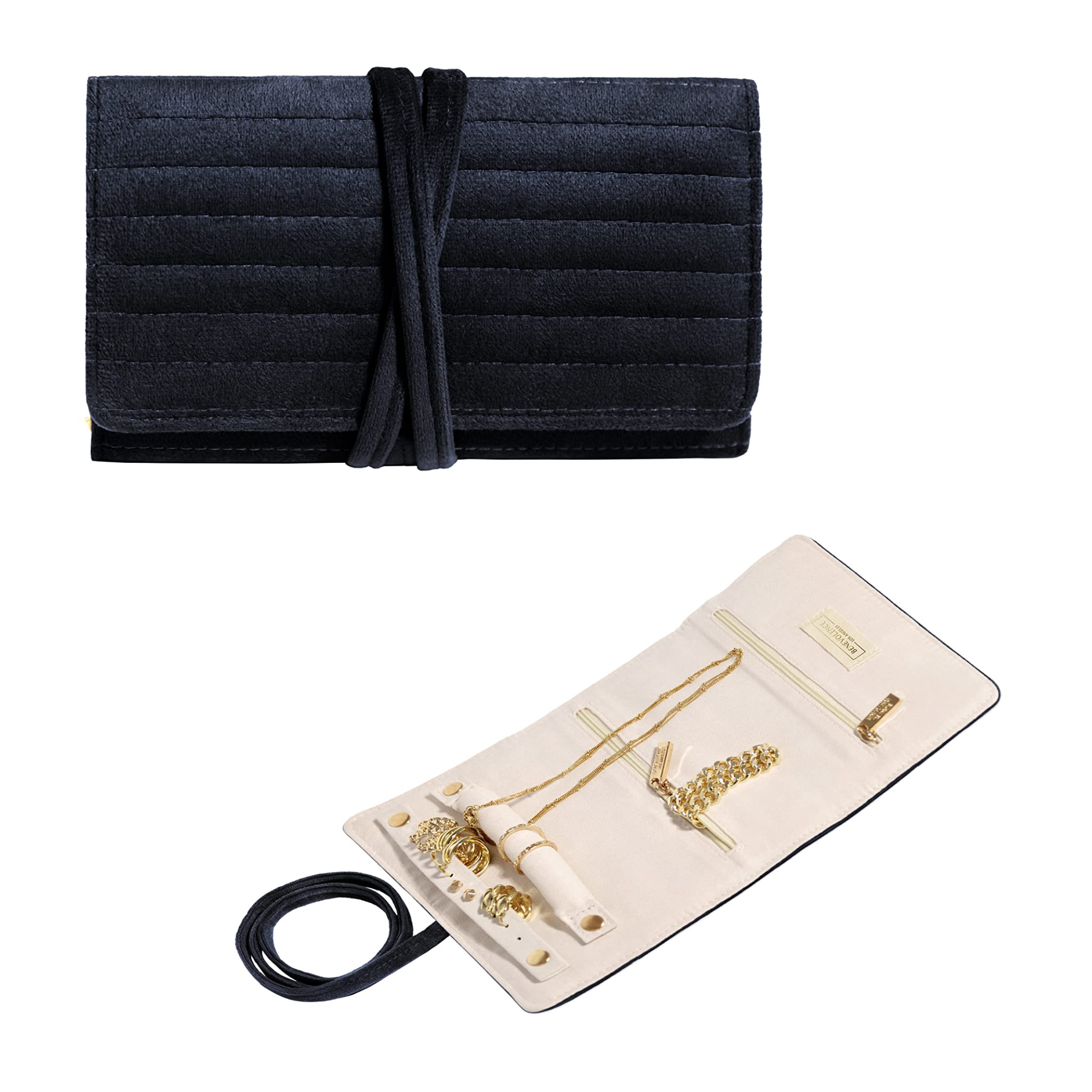 Benevolence LA - Wholesale Jewelry Box/Organizer - Velvet Jewelry Roll Organizer6