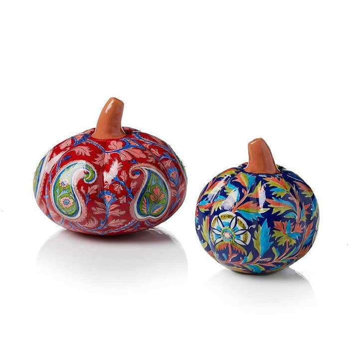 Kashmiri Pumpkins - Set of 2 for wholesale by SERRV International