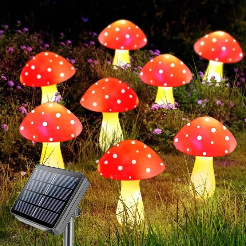 Kiyo Home – wholesale Outdoor/lawn light – Colorful Outdoor Solar Mushroom Lights | LED Outdoor Lights2