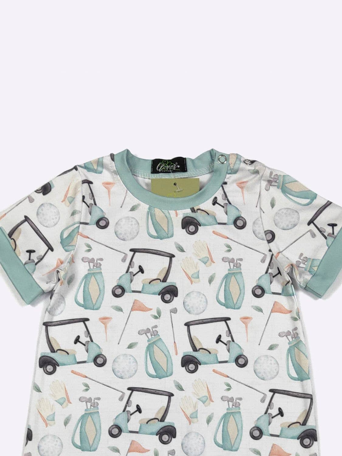 Clover Cottage - Vente Barboteuse – bébé - Barboteuse Garçon de Golf Wedge1