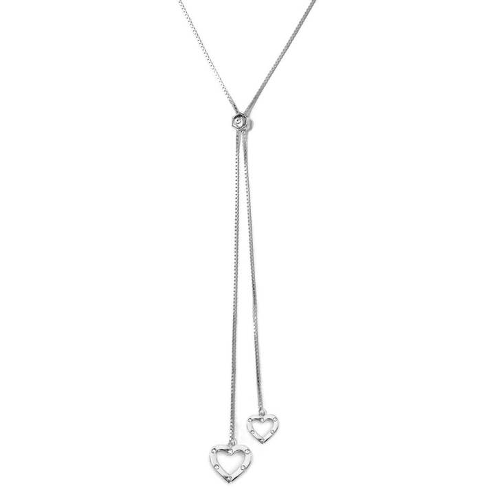 Colar Heart Lariat - Clique para ver as opções de cores por atacado de Liza Schwartz Jewelry