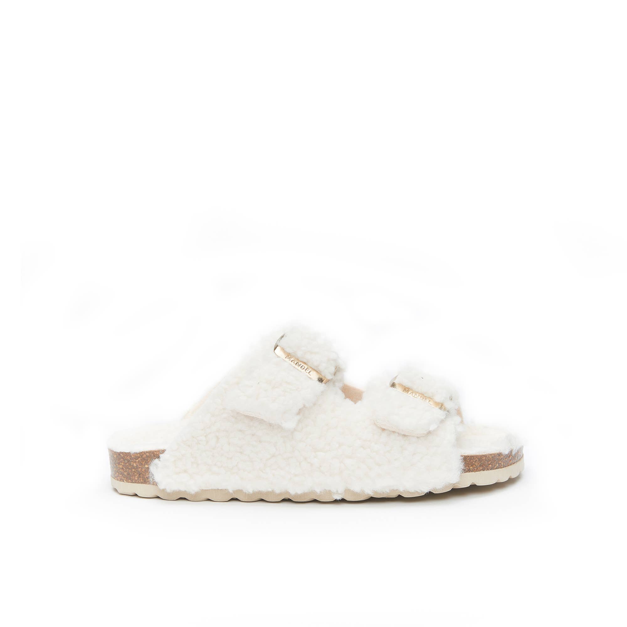 Mandél - Wholesale Slippers - Women's - ALBERTO double-strap slipper white - Art.MI90520