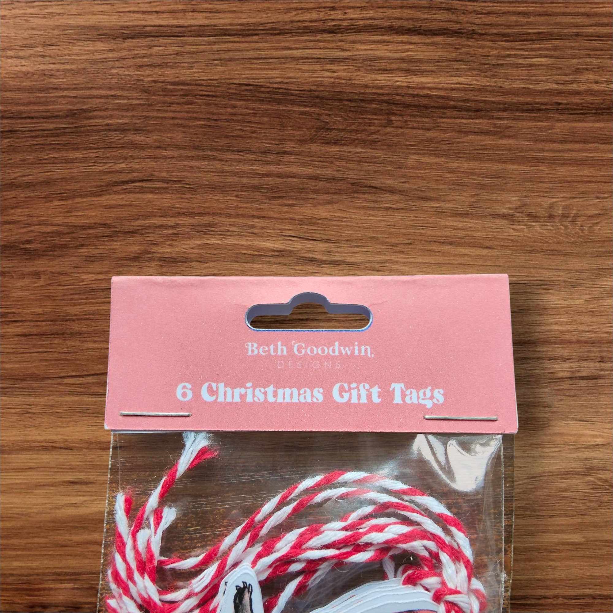 Beth Goodwin Designs - Wholesale Gift Tag - Pigeon Christmas Gift Tags - Set of 6 Card Tags6