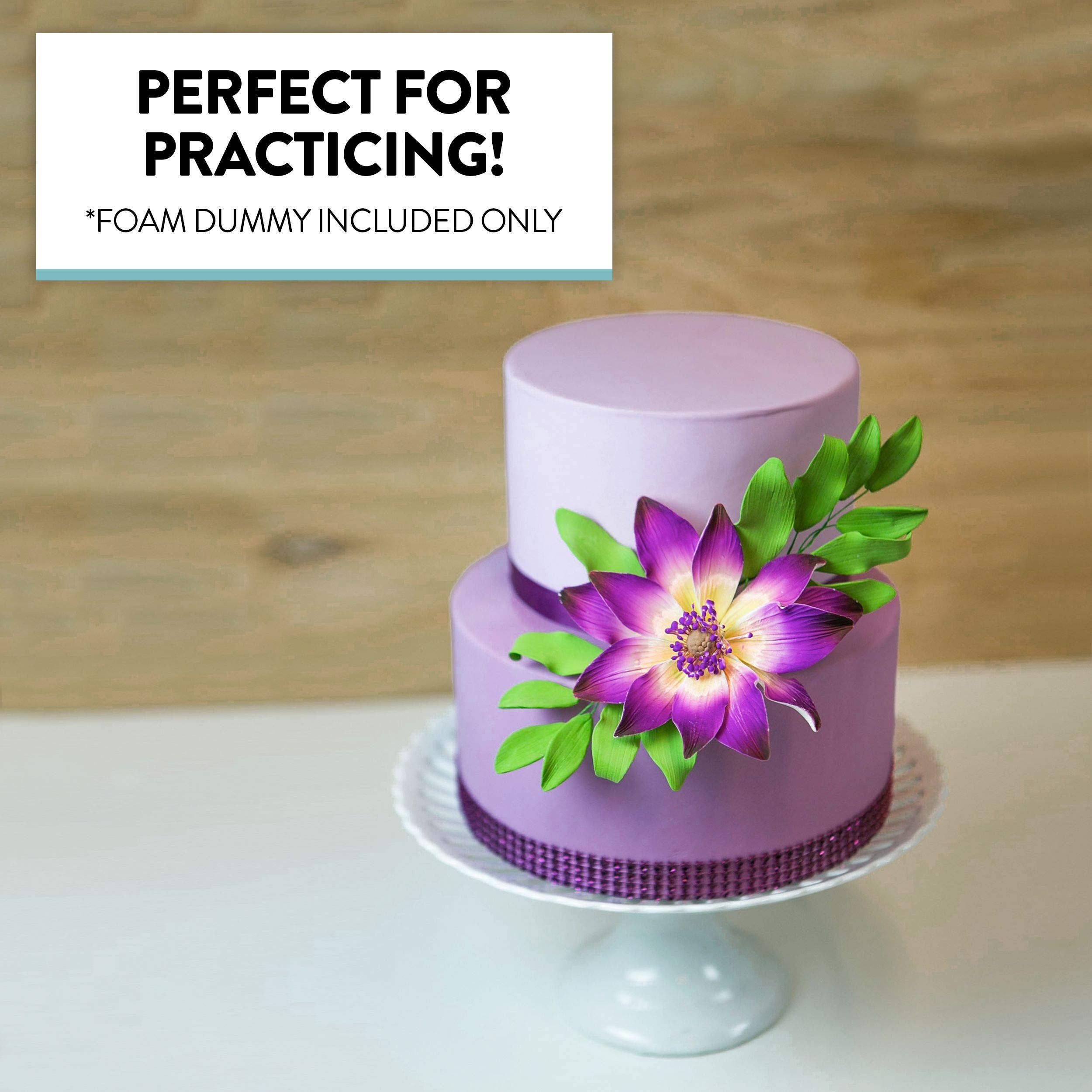 Global Sugar Art - Wholesale Cake Stand - 8x8 Inch Square Cake Dummy – Styrofoam Fake Cake for Decorating, Display & Practice, by Global Sugar Art2