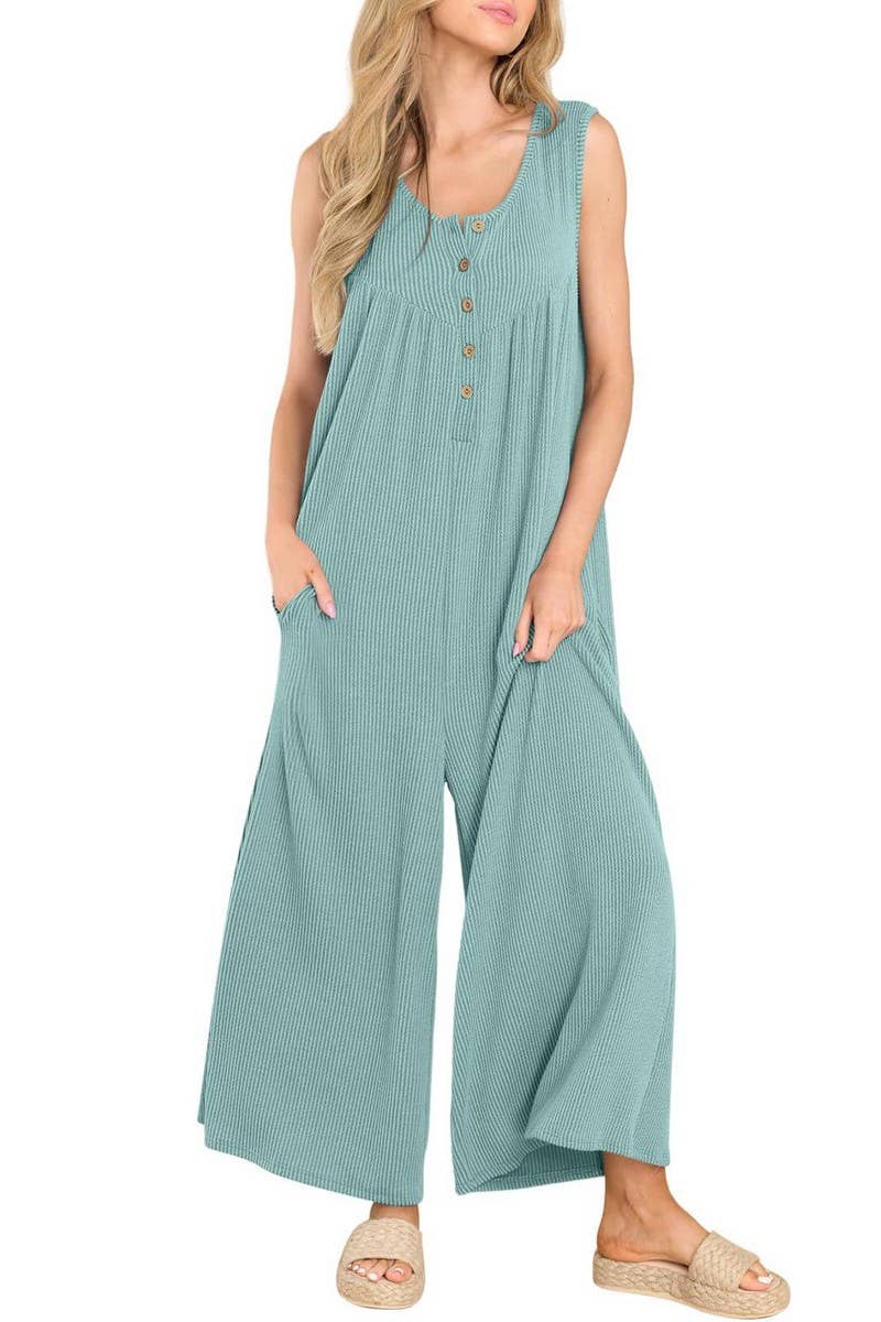 NINEXIS - Wholesale Jumpsuit - Women's - CWSJS0720_SOLID COLOR CASUAL LOOSE POCKET JUMPSUIT3