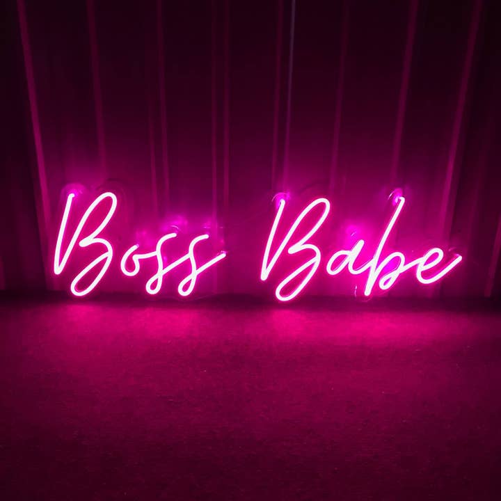 Boss Babe Neon Sign, Girl Kids Room Decor for wholesale by Glow Neon