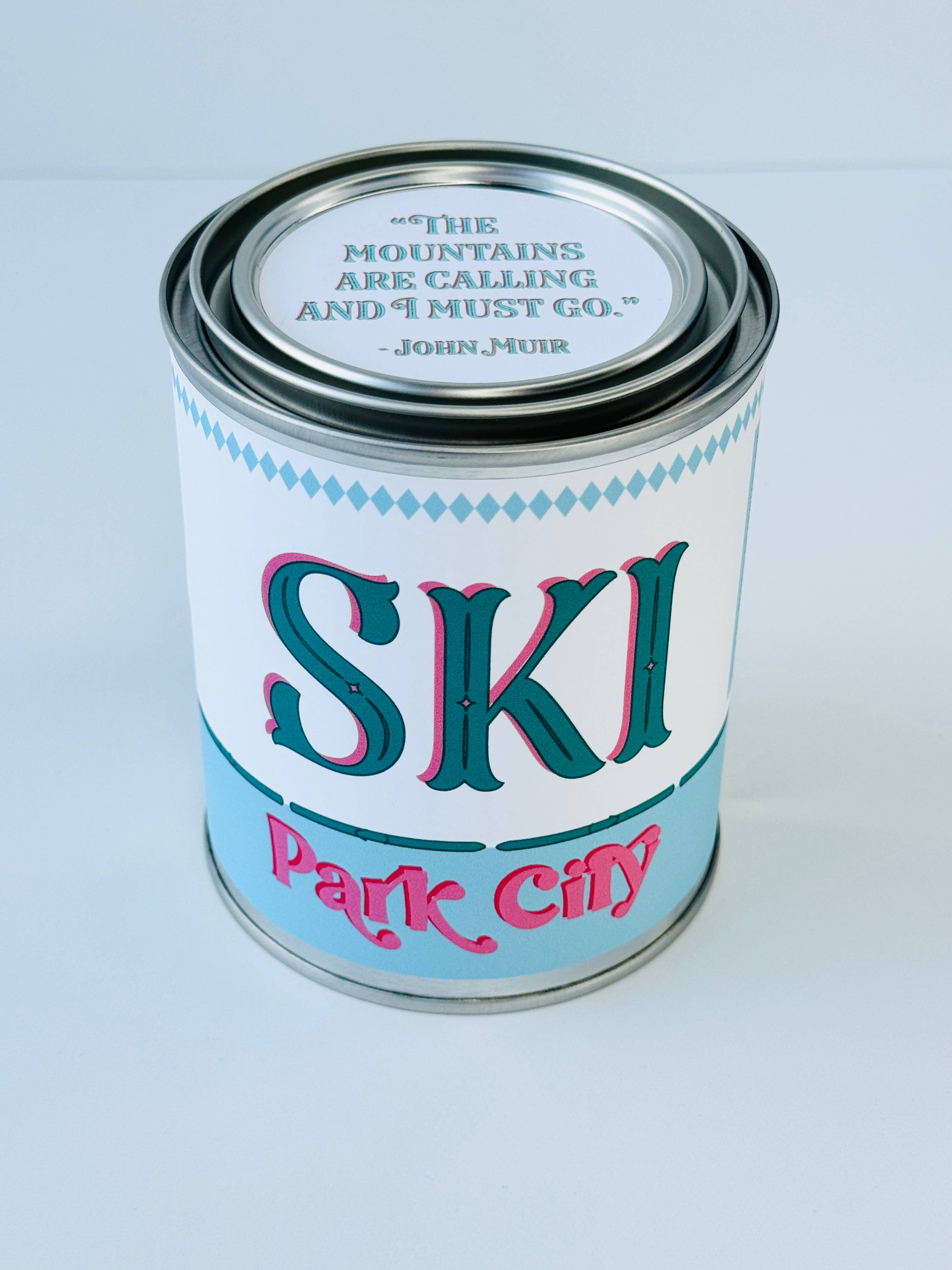 Rambling Caravan - Wholesale Travel Candles - Custom Ski Candle - Paint Tin Candle5