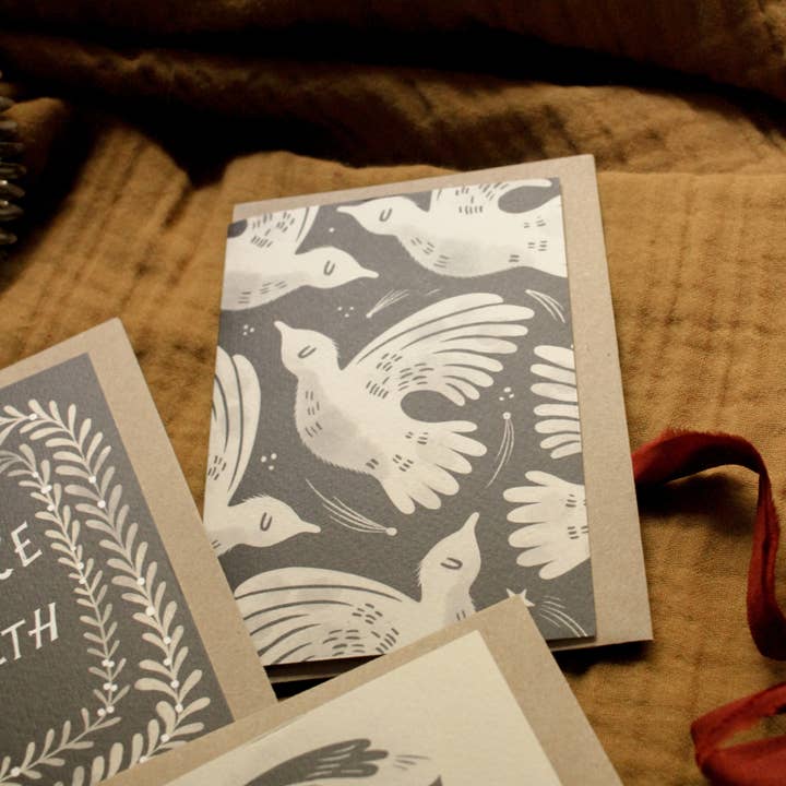 Lauren Marina – wholesale Christmas card – 'Doves' Modern Christmas Card 3