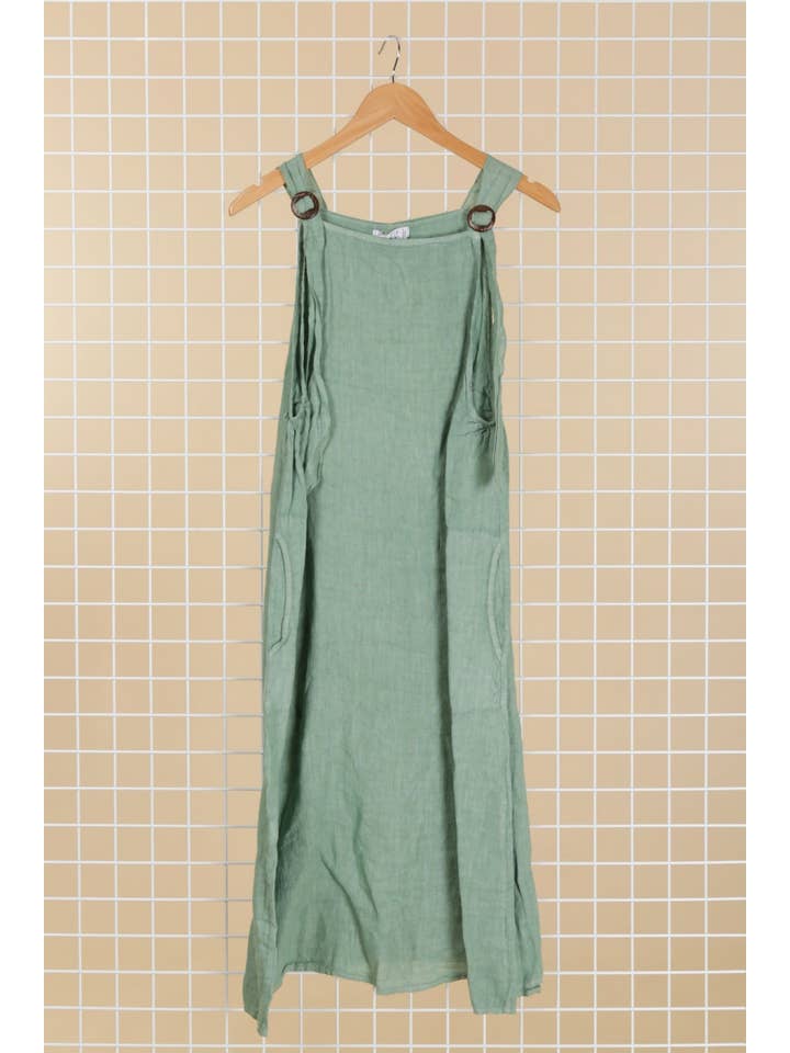 la maison des fibres naturelles - Wholesale Dress β Women's - Adjustable strap dress 100% linen 6281331