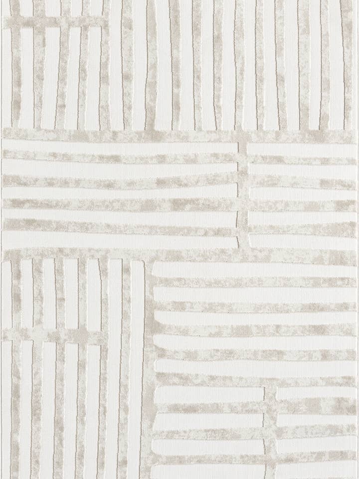 Abani Neutral NTL220A Streifen Abstrakter Creme Beige Teppich für den Großhandel von Abani Rugs