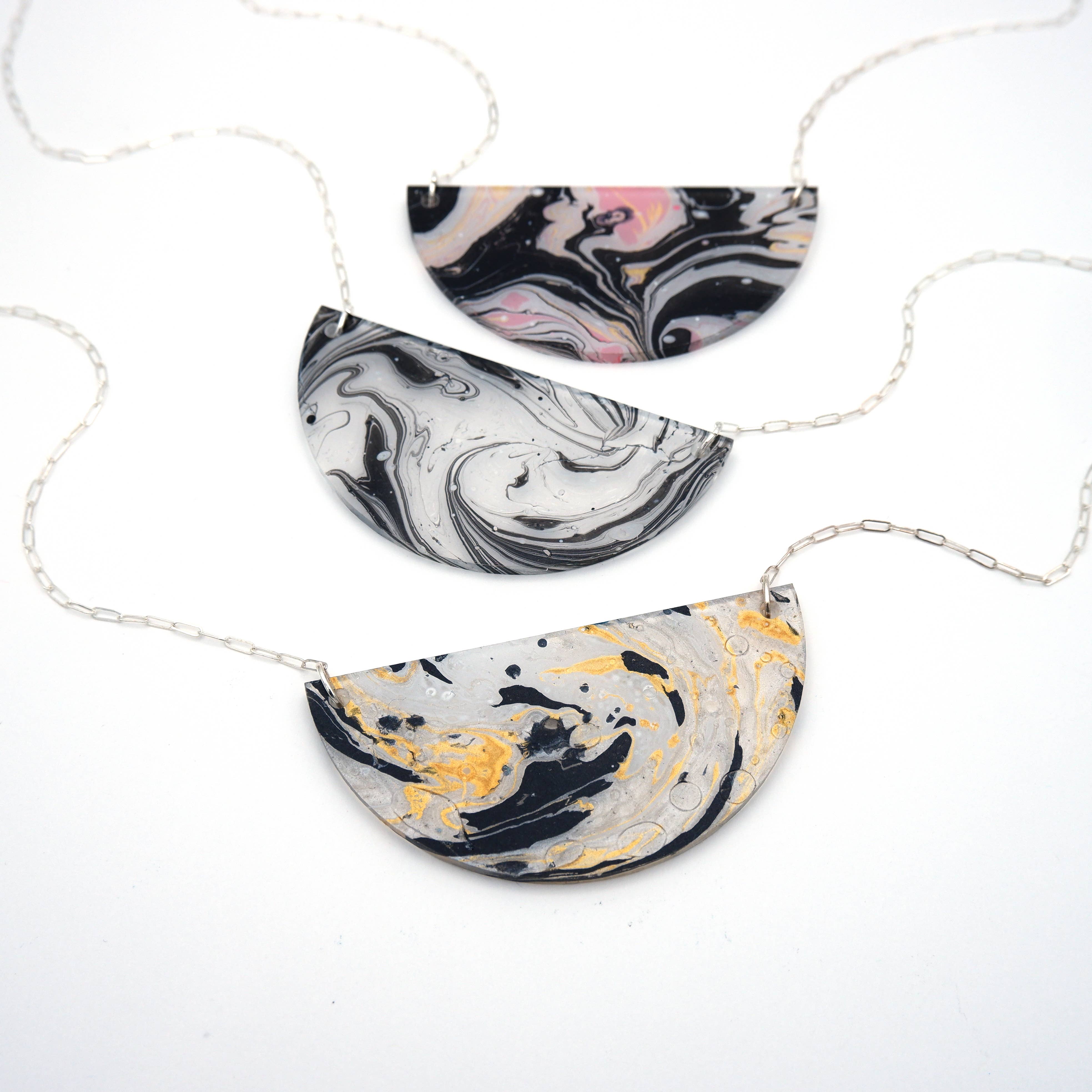 Grayjay Studio - Wholesale Pendant/Charm Necklace - Half Moon Pendant Necklace8