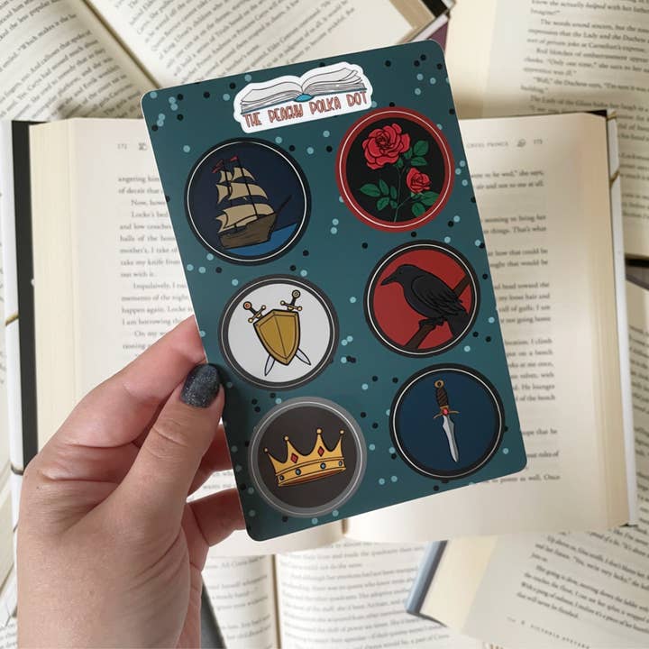 Hoja de pegatinas Fantasy Reader para venta al por mayor de The Peachy Polka Dot