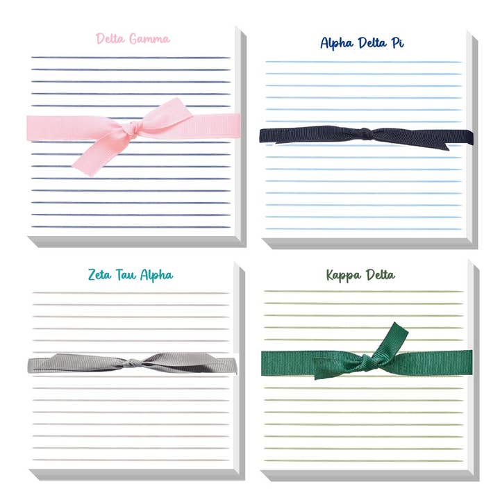 SORORITY GREEK DOODLE NOTEPAD for wholesale by Donovan Designs