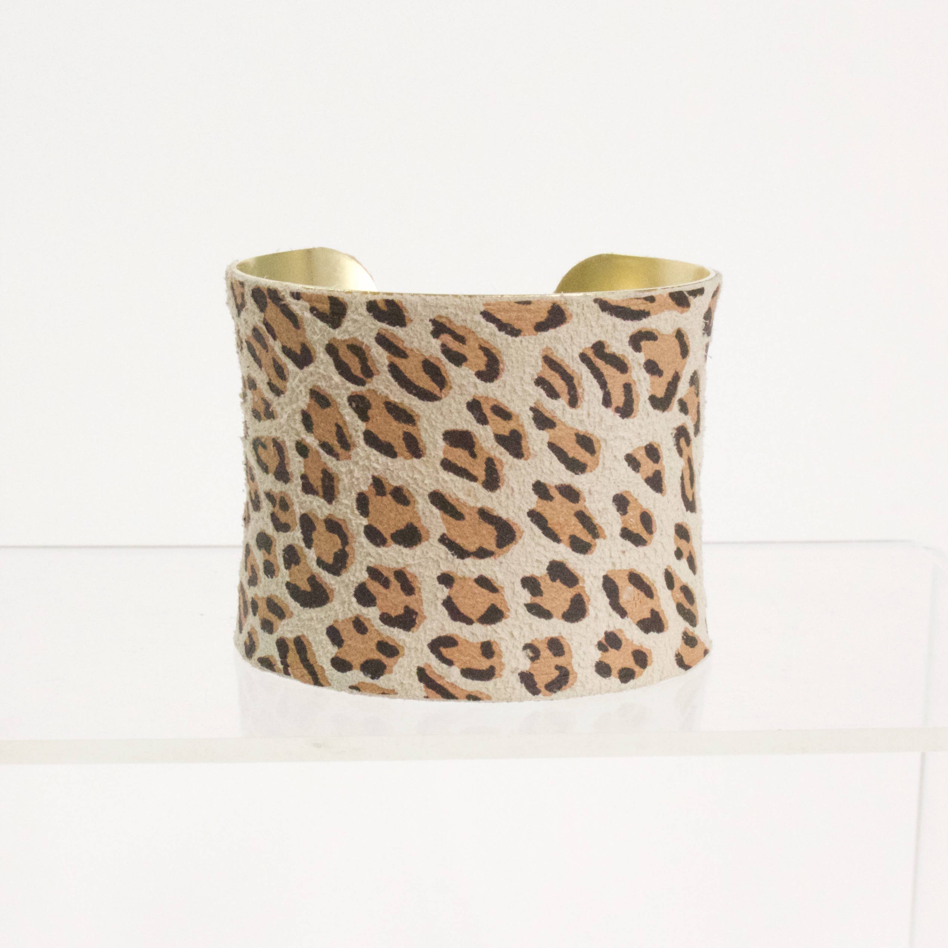 a.v. max - Wholesale Cuff Bracelet - Leather Wrapped Concave Cuff|SAMPLE SALE11