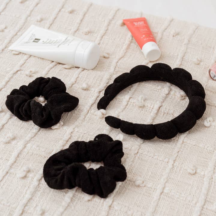 Frog Sac - Wholesale Spa Headband - Headbands for Washing Face - Spa Headband with Scrunchies