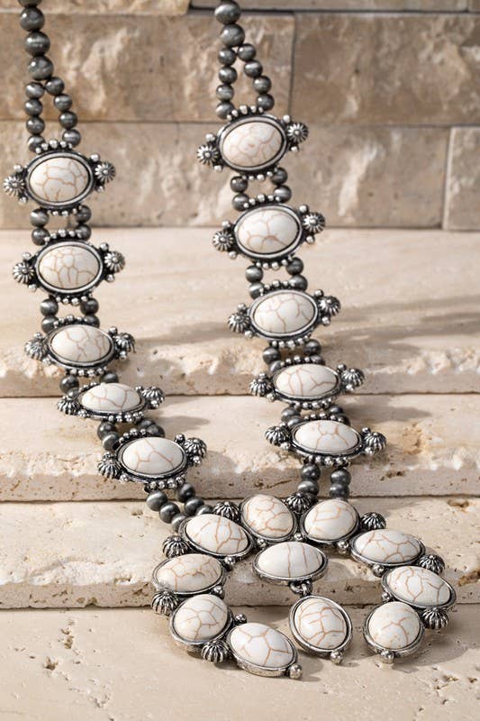 Shop Neighbors - Wholesale Pendant/Charm Necklace - Squash Blossom Necklace Set0