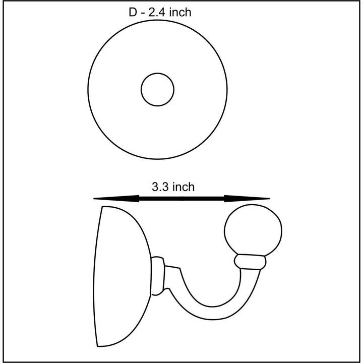 KNOBCO - Wholesale Wall Hook - Set of 6 Dark Blue Embossed Ceramic Round Wall Hook1