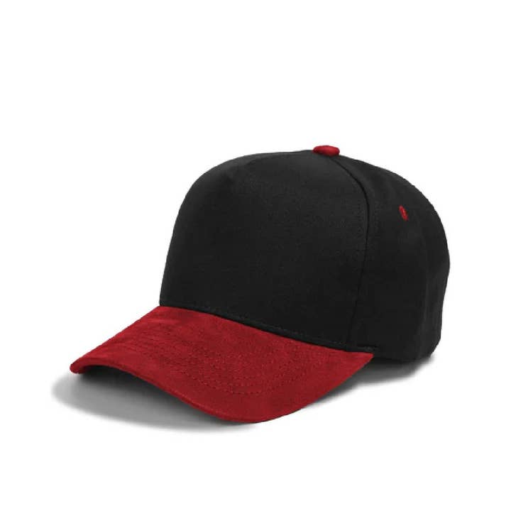 DOBBI - Wholesale Baseball Cap - Unisex - Plain 5Panel Cotton Suede Bill10