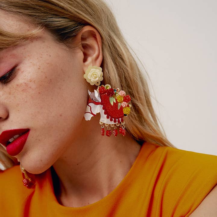 kiwipomelo - Wholesale Dangle Earrings - Il Cavallo Siciliano1