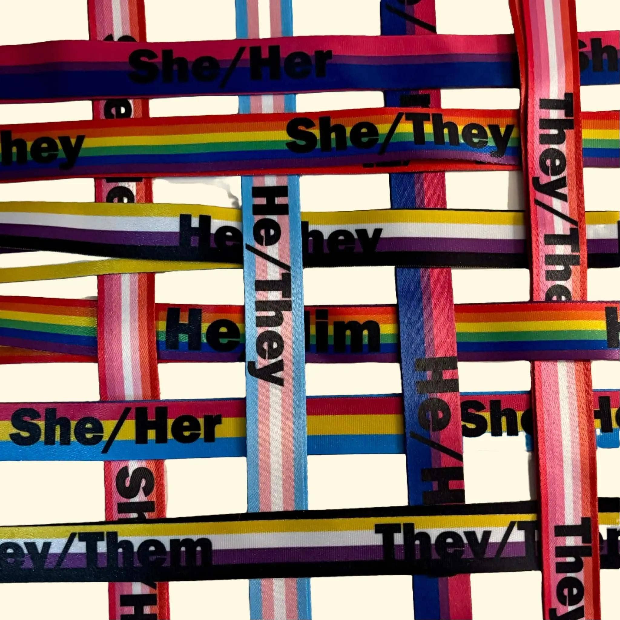 Own Your Pride - Wholesale Lanyard - Unisex - Pride Lanyards with Pronouns Double-faced LGBTQ+7