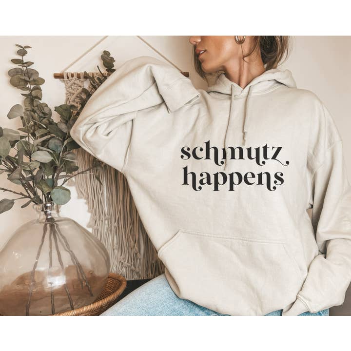 schmutz happens hoodie sweatshirt voor wholesale door Neutral Babe Design Co.