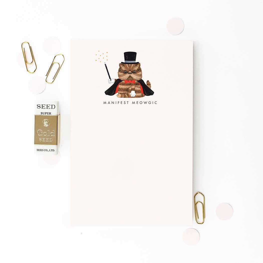 Dear Hancock - Wholesale Notepad - Manifest Meowgic Notepad0
