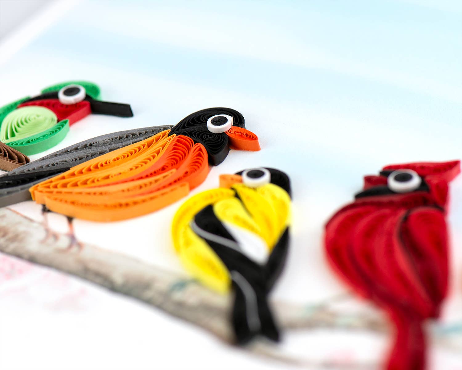 Quilling Card - Wholesale Everyday Greeting Card - Songbirds Everyday Quilled Greeting Card2