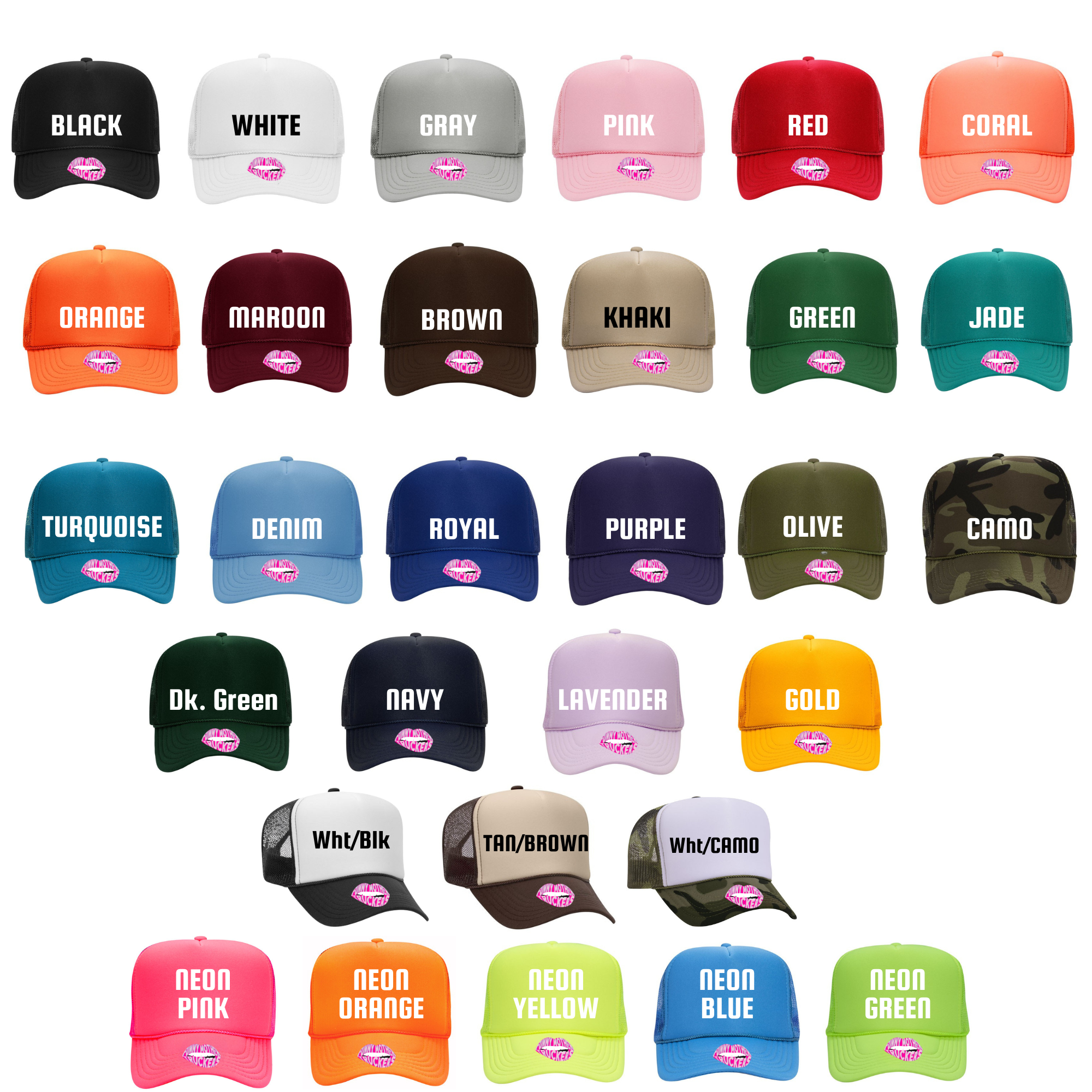 Funny Mother Truckers - Wholesale Trucker Hat - Women's - HOES BEFORE BROS TRUCKER HAT3