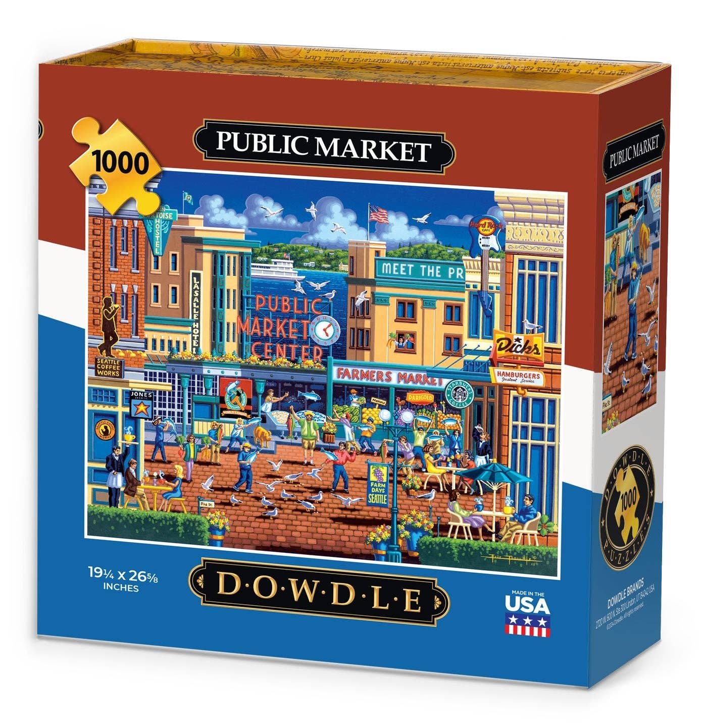 Boardwalk Puzzle Company - Vente Puzzle – adulte - Marché public - 1000 pièces0